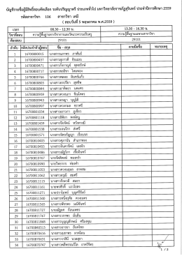 รหัสสาขา 106 เคมี (ค.บ. 5 ปี)