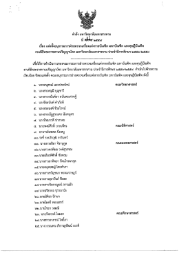 คำสั่งมหาวิทยาลัยมหาสารคาม ที่ 722/2559 เรื่อง มหาบัณฑิต และดุษฎีบัณฑิต