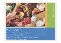 Nutrition - Mahidol University