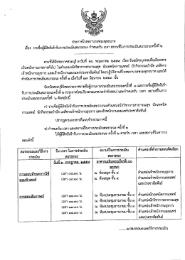 กำหนดการสอบ