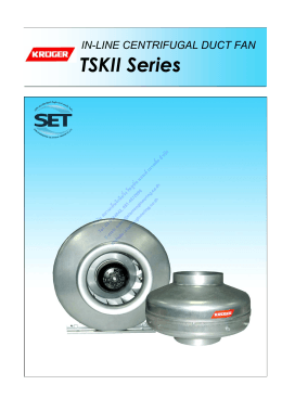 In-Line Centrifugal Duct Fan – TSKII Series