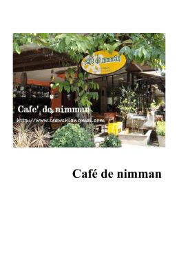 cafe de nimman  - Photographic Art, Chiang Mai University