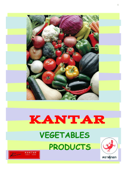 Kantar vegetables product 2010