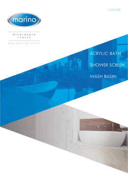 acrylic bath shower screen wash basin