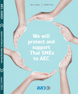 We will protect and support Thai SMEs to AEC