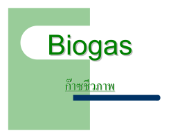 Biogas ก๊าซชีวภาพ