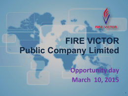 FIRE VICTOR Public Company Limited