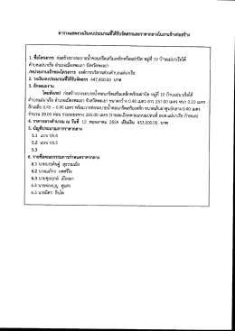 ราคากลางก่อสร้างรางระบายน้ำ คสล.พร้อมฝาปิด หมู่ที่ 10