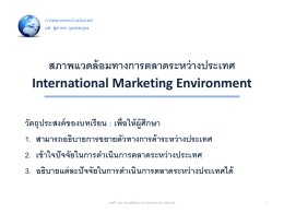 Ch 2 International Marketing Environment