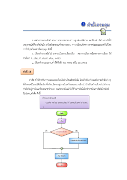 คำสั่งควบคุม - WordPress.com