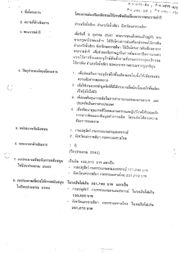 1. ซื่อโครงการ โครงการส่งเสริมกสิกรรมไร้สารพิ