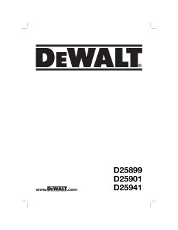 D25899 D25901 D25941 - DeWalt Service Technical Home Page