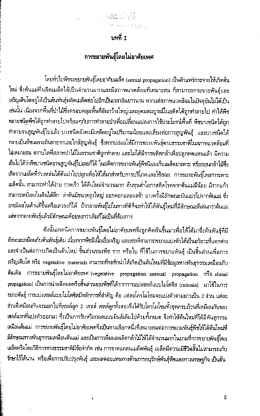 บทที่ 2 การขยายพันธุ์โดยไม่อาศัยเพศ