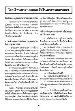 โรงเรียนการกุศลของวัดในพระพุทธศาสนา