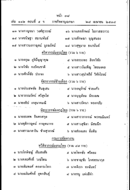 ๑๕ นางสาวนงกาญจน์ บูรณรัตน์ ๑๘ นางสุขุนาล ธนา