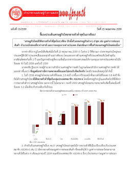 ชี้แจงประเด็นเศรษฐกิจไทยขยายตัวต่่าสุดในอา