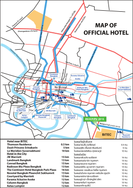 map of official hotel - Renewable Energy Asia