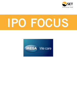 IPO Focus - ตลาดหลักทรัพย์แห่งประเทศไทย