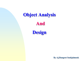 Object Analysis And Design