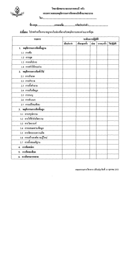 แบบตรวจสอบพลุคิกรรมการคิดของนักศึกษาพยาบาล