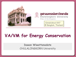 VA/VM for Energy Conservation