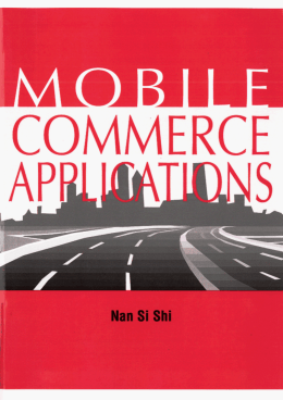 Page 1 Page 2 Mobile Commerce Applications Table of Contents
