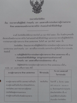 ประกาศจังหวัดพึจิตร