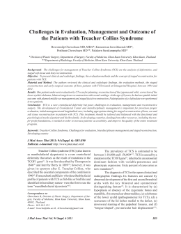 Challenges in Evaluation, Management and Outcome of the Patients