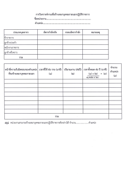 การวิเคราะห์งานเพือจ้างเหมาบุคคลภายนอกปฏิบà
