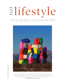 Page 1 ēlifestyle NEWS &bull; CUISINE &bull; GARDEN e PROPERTIES e AT