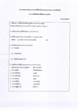 ตารางแสดงวงเงินงุ่นประมาณที่ได้รับจัดสรรเเà