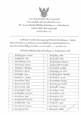 ประกาศโรงฮี่ยนบ้านสันโดึง (เซี่ยงรายตุร อิ๊า&agrave;