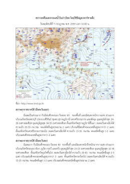 สภาวะคลื่นและกระแสน้าในอ่าวไทย โดยใช้ข้อมูลเรดาร์ชายฝั่ง