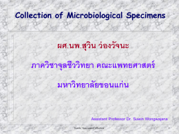 Collection of Microbiological Specimens