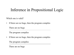 Inference in Propositional Logic