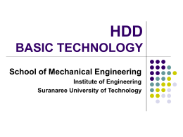 HDD BASIC TECHNOLOGY