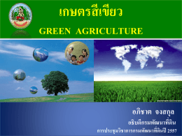 "โครงการเมืองเกษตรสีเขียว".