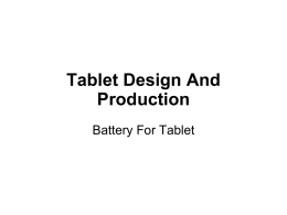 4. Battery for Tablet