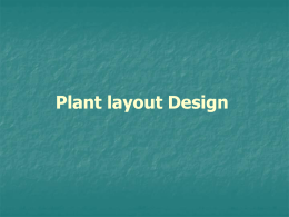 Plant layout Design - web page for staff