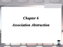 Chapter 6 Association Abstraction
