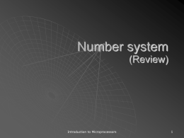 1.2 number system