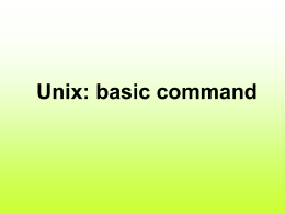 Unix Basic Command