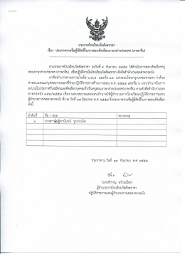 ประกาศโรงเรียนวัดสังฆราชา