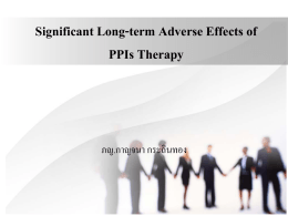 Significant Longterm Adverse effects of PPI therapy (ภกญ.กาญจนา)