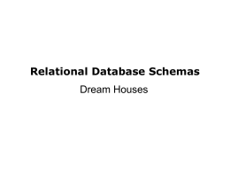 ตัวอย่าง Relational Database Schemas