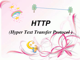 HTTP ( Hyper Text Transfer Protocol )