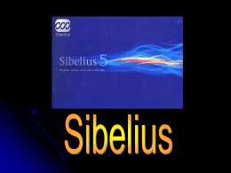 การเขียนโน้ตในโปรแกรม Sibelius 4
