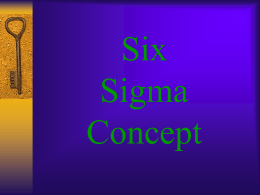 Six Sigma Concept - Thai - Great Factory Great Management