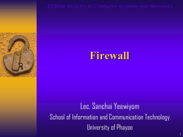 Lec.06 Firewall