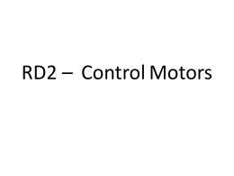 RD2 – Control Motors